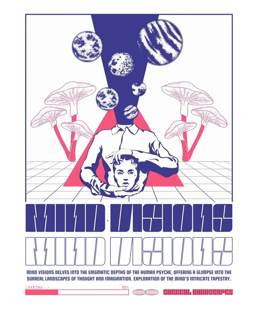 Mind Visions Psychedelia – DTF Ready to Press