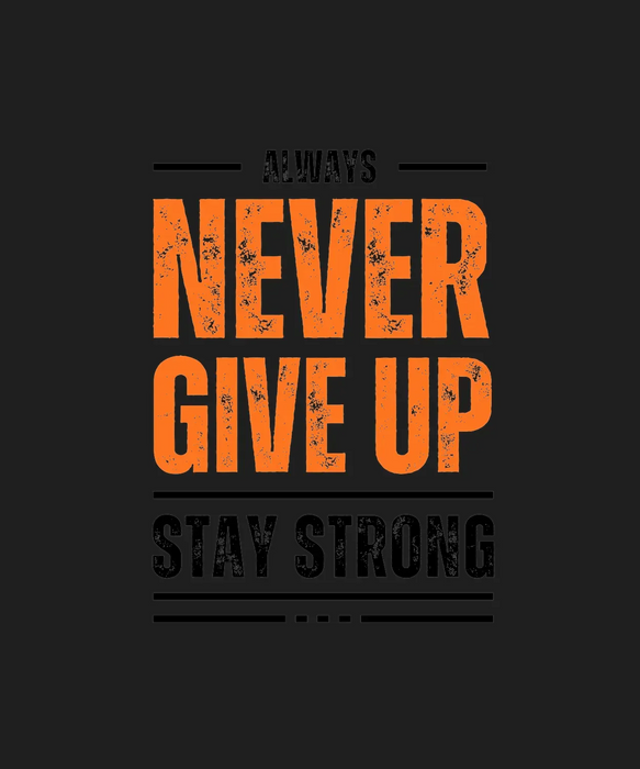 Motivational Quote - DTF Ready to Press (black_bg)