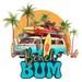 Beach Bum Design - DTF Ready To Press - DTF Center 