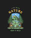Nature Camping - DTF Ready to Press (black_bg)
