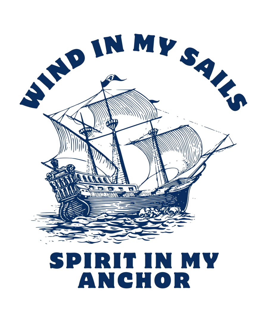 Nautical Ship Design - DTF Ready to Press