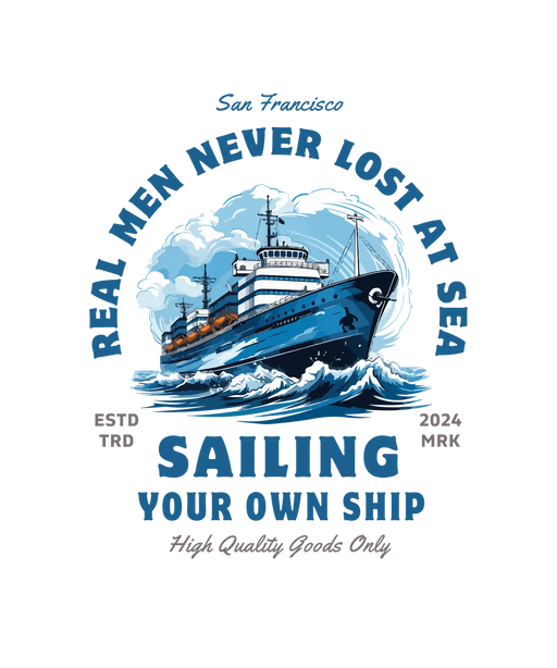 Nautical Ship Design - DTF Ready to Press (original)