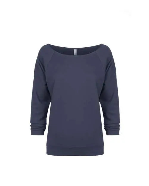 Next Level - Women's Terry Raw Edge Three-Quarter Sleeve Raglan - 6951 Next Level