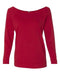 Next Level - Women's Terry Raw Edge Three-Quarter Sleeve Raglan - 6951 Next Level