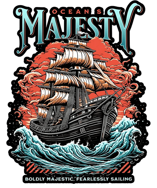 Ocean's Majesty - DTF Ready to Press (original)