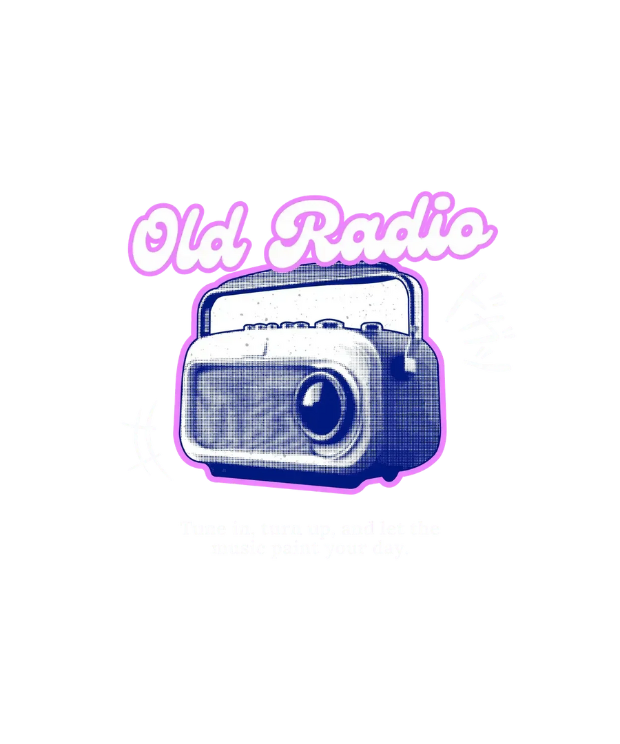 Old Radio Vintage - DTF Ready to Press