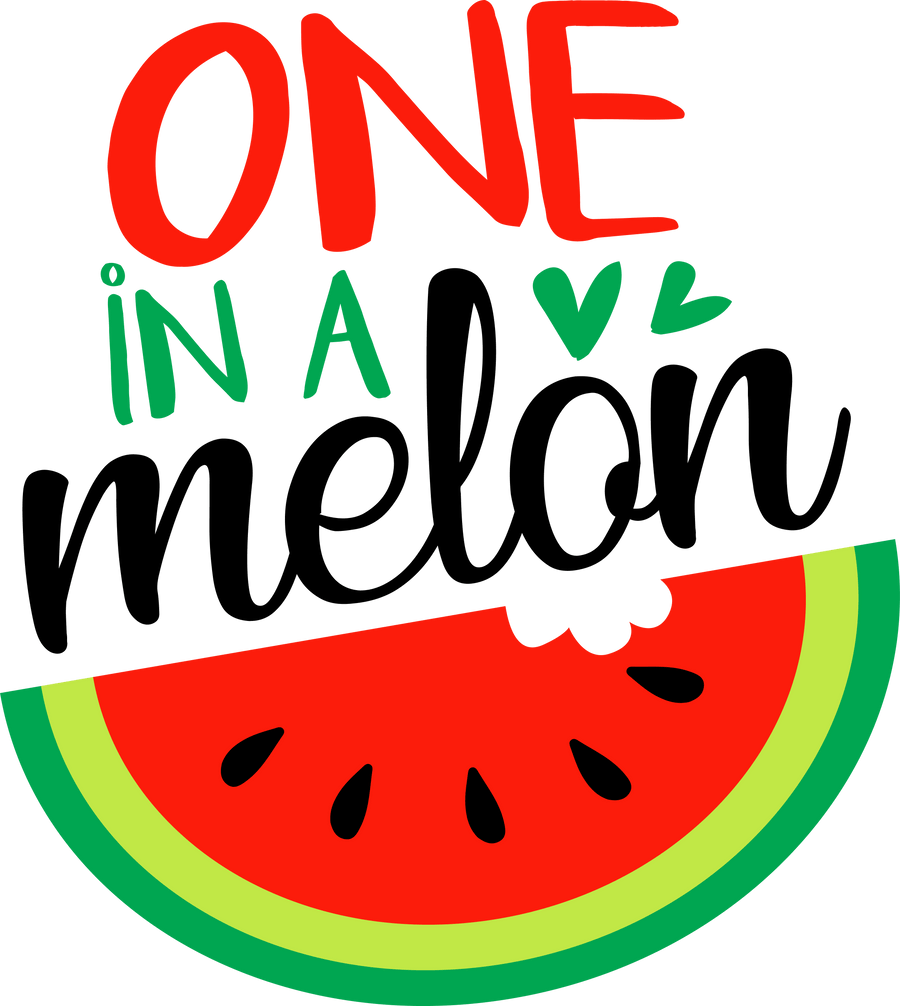 Diseño One In A Melon - DTF listo para imprimir