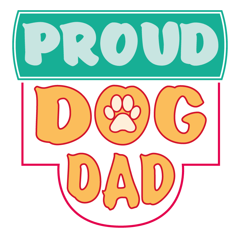 Stolzer Hunde-Papa Design - DTF Bügelbild