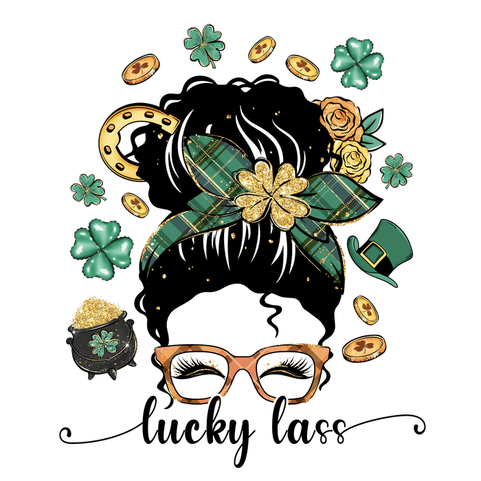 Lucky Lass St Patrick's Day Design - DTF Ready To Press - DTF Center 