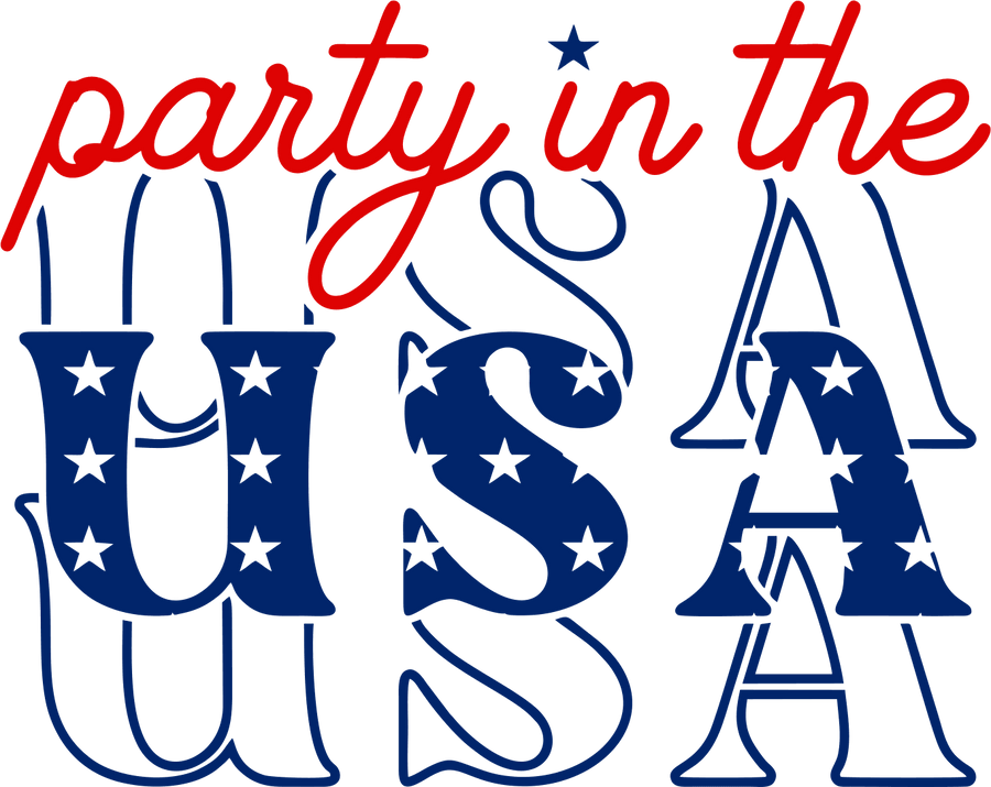 Party In The USA Design - DTF Ready To Press