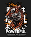 Powerful Tiger - DTF Ready to Press (black_bg)