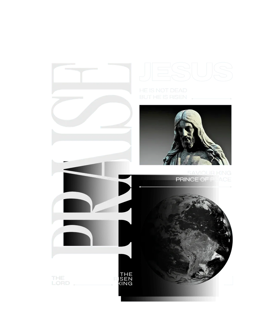 Praise Jesus - DTF Ready to Press
