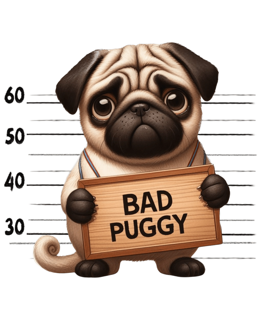 Pug Mom Design - DTF Ready To Press