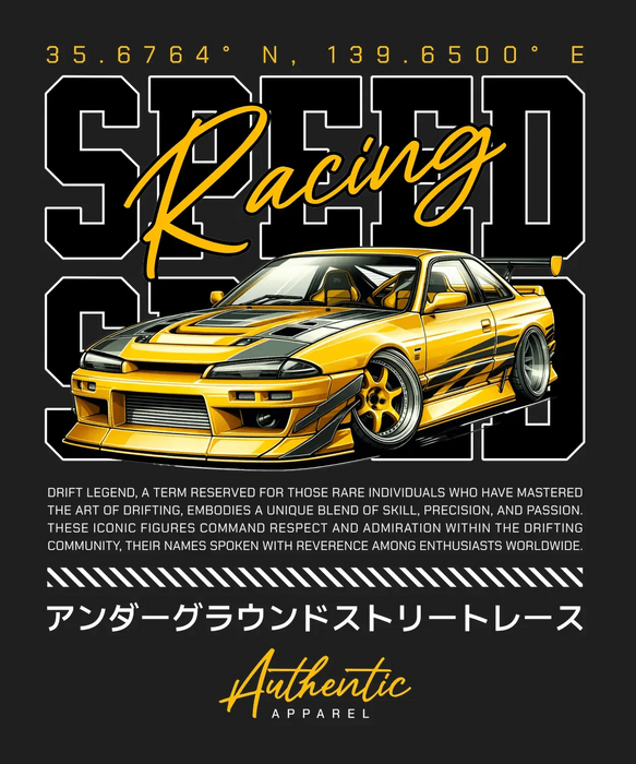 Racing Car Apparel - DTF Ready to Press (black_bg)