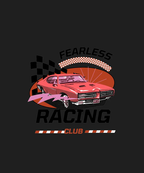 Racing Club Car - DTF Ready to Press (black_bg)