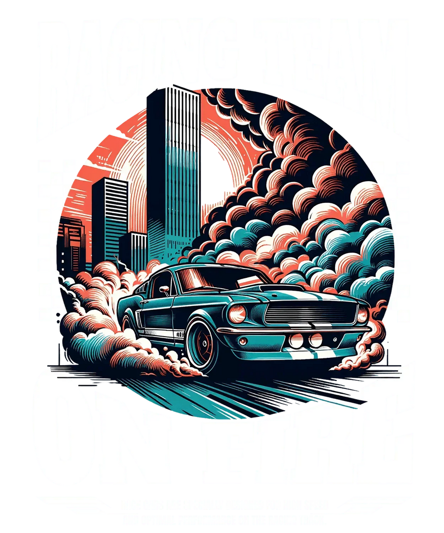 Racing Team On Fire - DTF Ready to Press