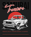 Rally Car Treasure - DTF Ready to Press (black_bg)