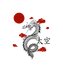 Red Sun Clouds - DTF Ready to Press (original)