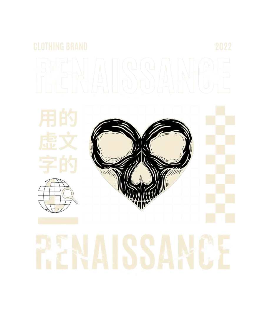 Renaissance Skull Design - DTF Ready to Press
