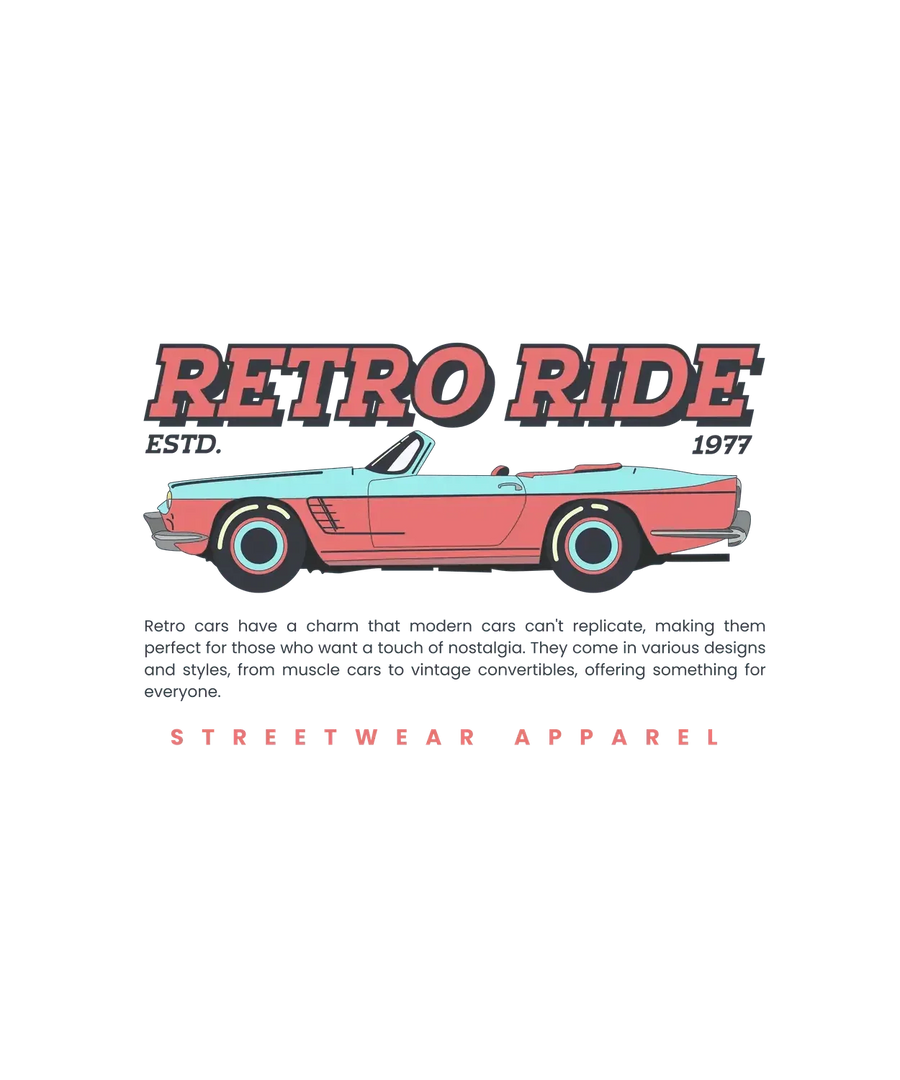 Retro Ride 1977 - DTF Ready to Press