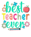 RetroBestTeacherEverBackToSchoolTeacherAppreciationT-shirtDesign.pngDTF Center