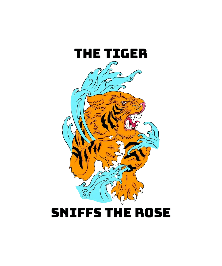 Roaring Tiger Wave - DTF Ready to Press