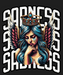Sadness Crown Angel - DTF Ready to Press (black_bg)