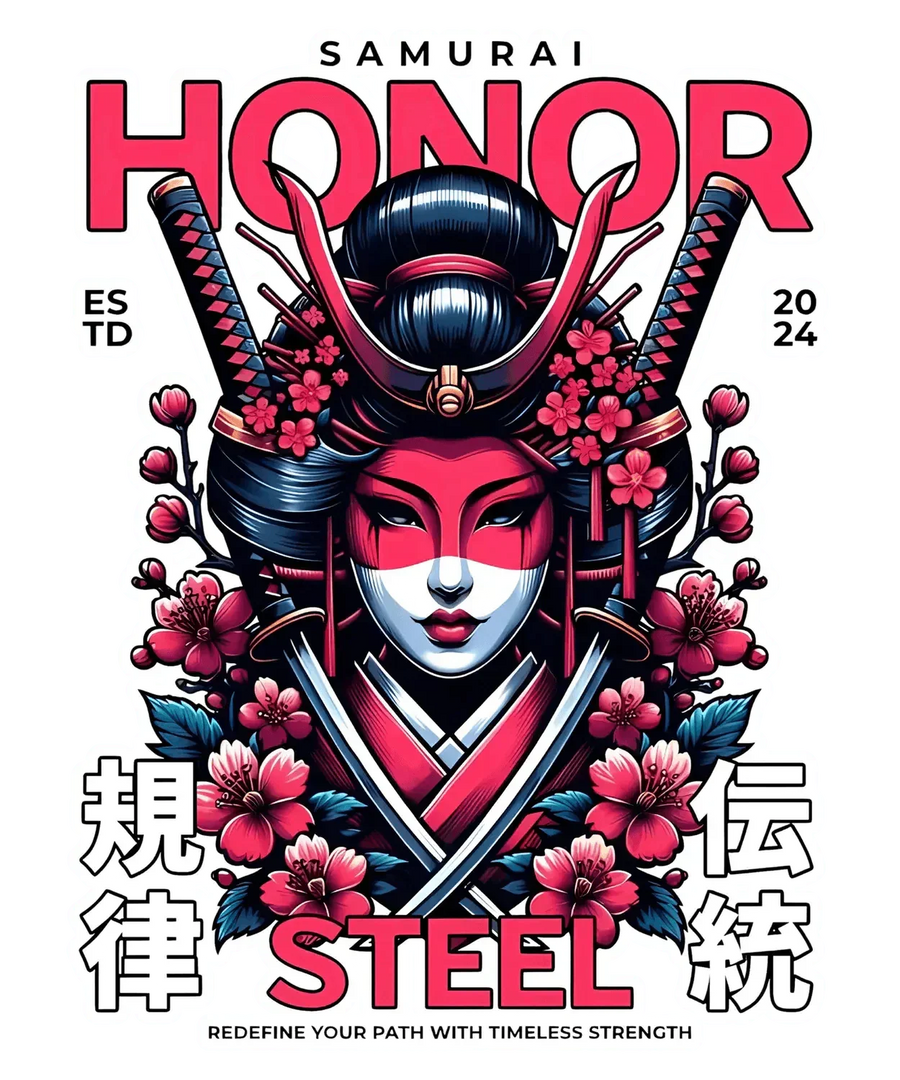 Samurai Honor Graphic - DTF Ready to Press