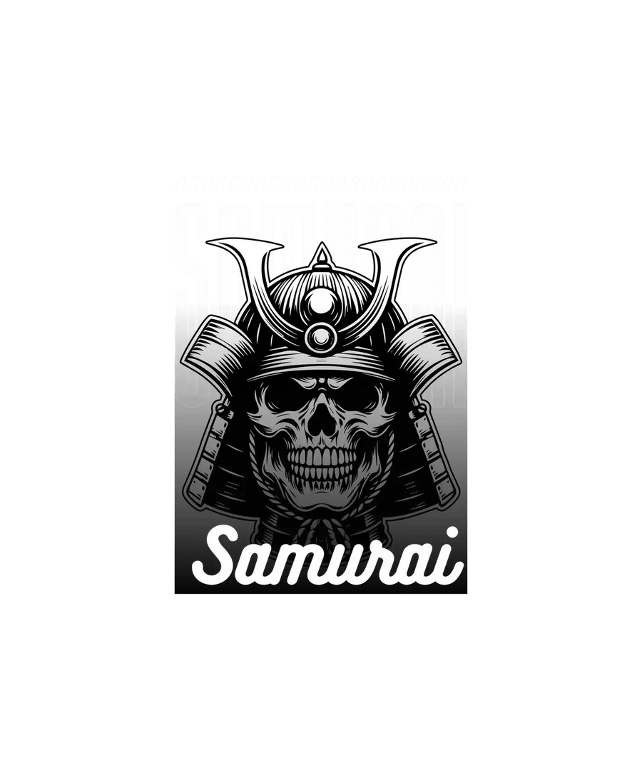 Samurai Skull - DTF Ready to Press
