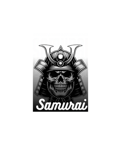 Samurai Skull - DTF Ready to Press (original)