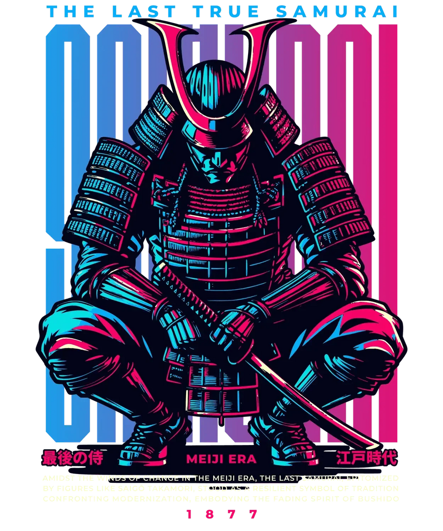 Samurai Warrior - DTF Ready to Press