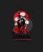 Samurai Warrior - DTF Ready to Press (black_bg)