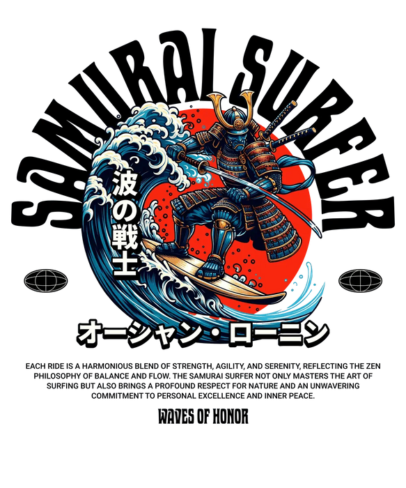 Samurai Warrior Wave - DTF Ready to Press (original)