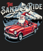 Santa's Ride - DTF Ready to Press (black_bg)