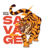Savage Tiger - DTF Ready to Press (original)