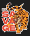 Savage Tiger - DTF Ready to Press (black_bg)