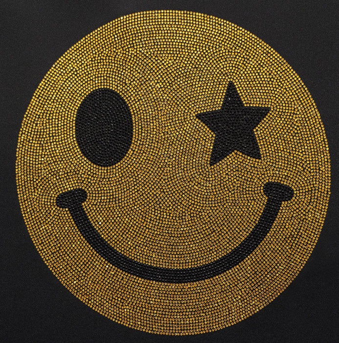 Smiley Face Rhinestone Ready to Press Design