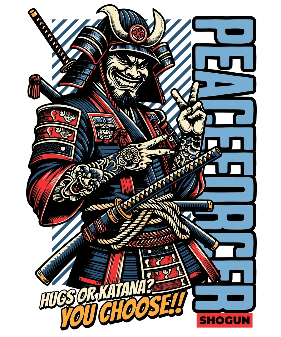 Shogun Samurai Warrior - DTF Ready to Press