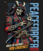 Shogun Samurai Warrior - DTF Ready to Press (black_bg)