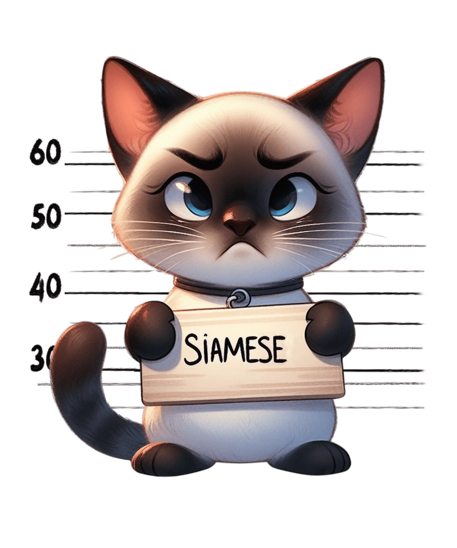 Siamese Cat Kitten Design - DTF Ready To Press