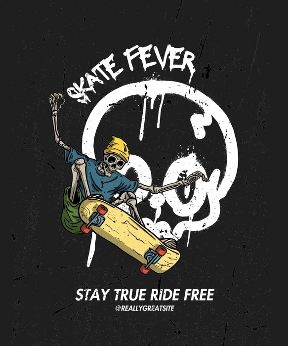 Skate Fever - DTF Ready to Press (black_bg)