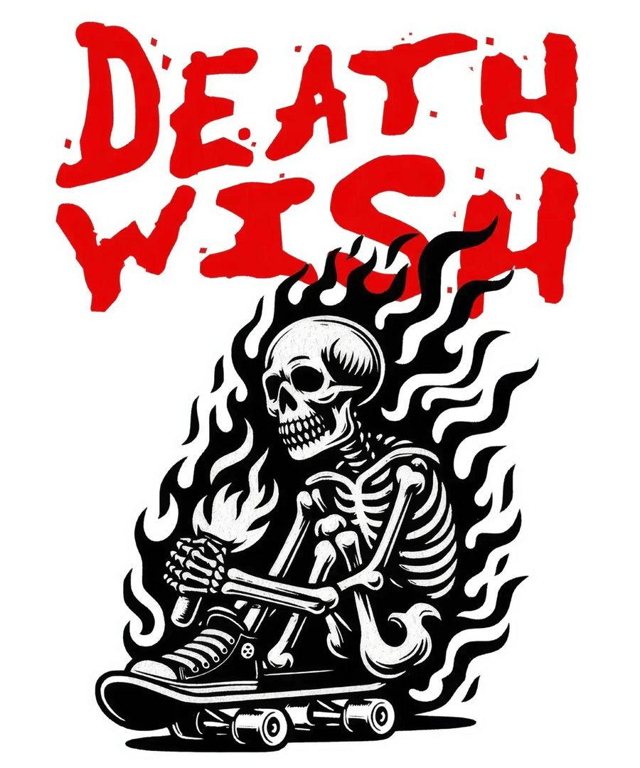 Skate Skeleton - DTF Ready to Press