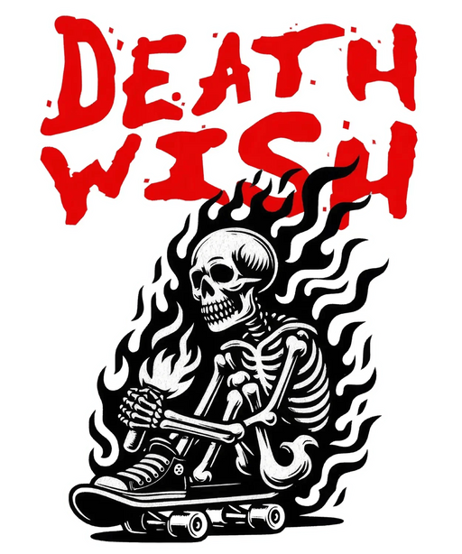 Skate Skeleton - DTF Ready to Press (original)