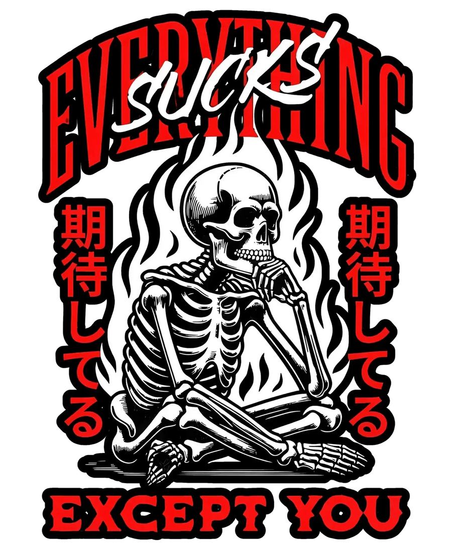 Skeleton Flame - DTF Ready to Press