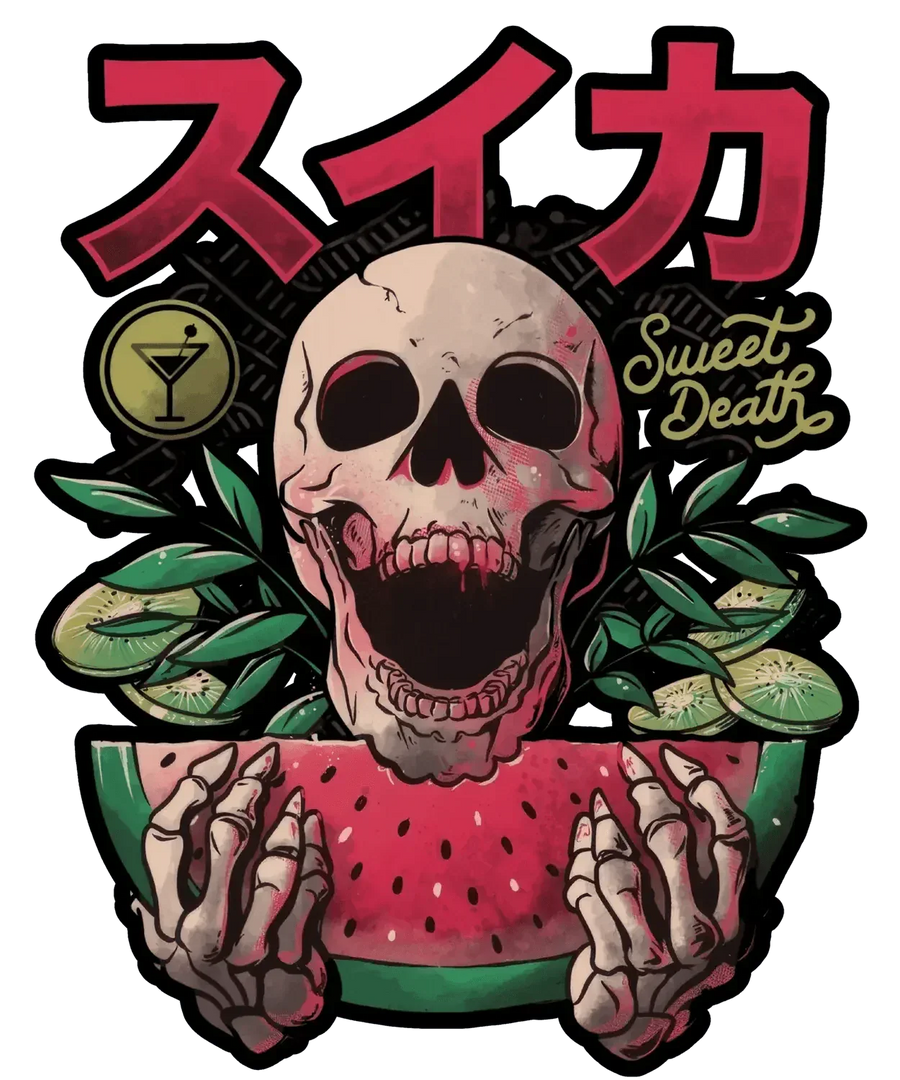 Skeleton Watermelon - DTF Ready to Press