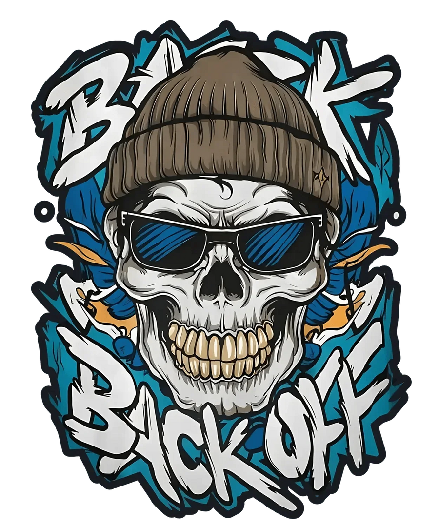 Skull Back Off - DTF Ready to Press