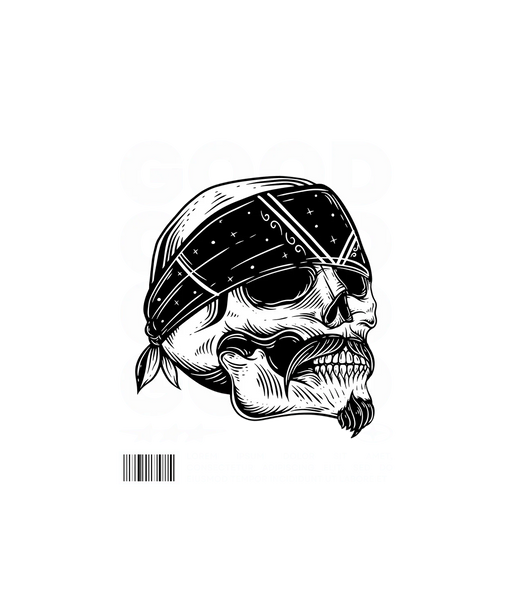 Skull Bandana - DTF Ready to Press (original)