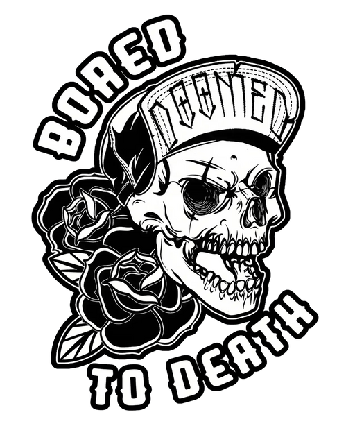 Skull Cap Rose - DTF Ready to Press (original)