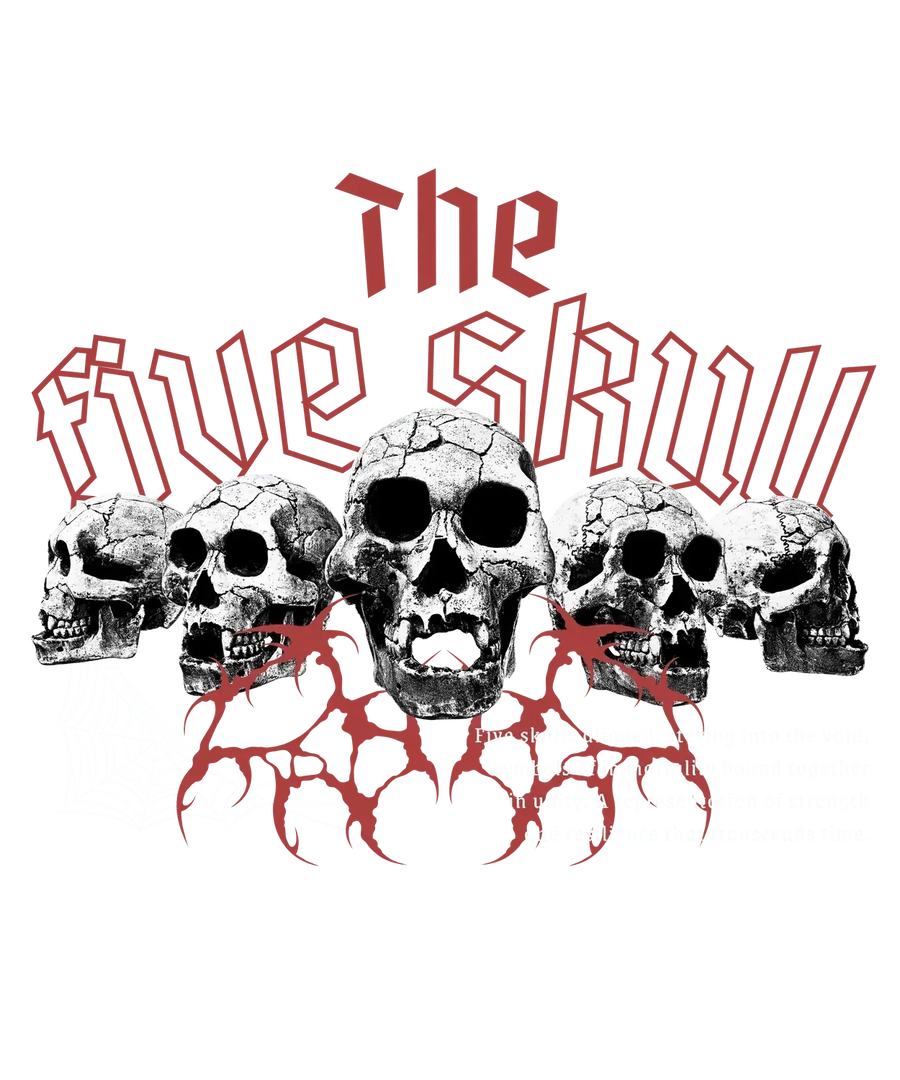 Skull Graphic Tee - DTF Ready to Press