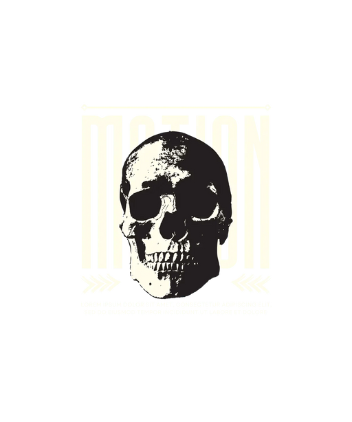 Skull Motion - DTF Ready to Press (original)